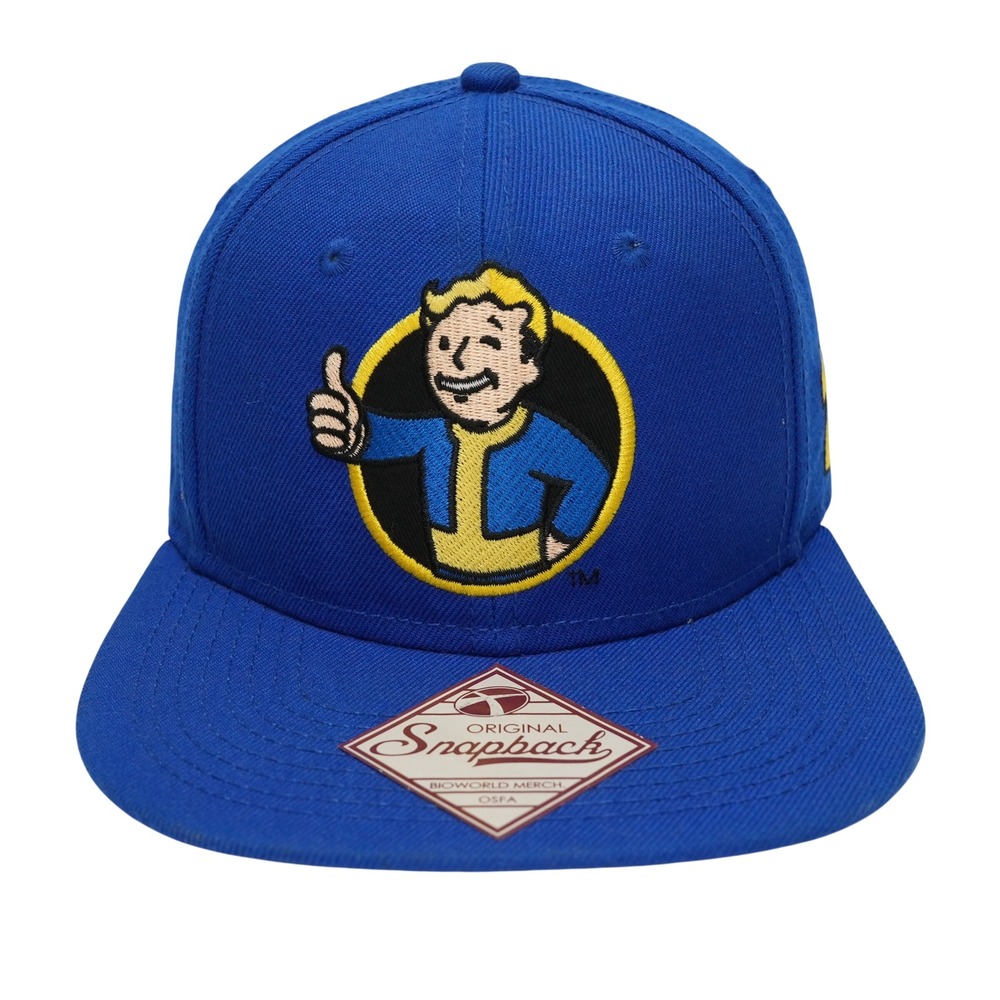 Bethesda Fallout Baseball Hat Mens OSFA Blue Vault Boy 111 Snapback Cap
